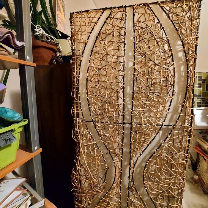 Голяма плетена  лампа