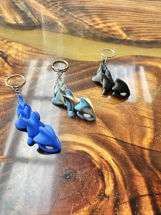 Ключодържатели „Дракон“ от разноцветен пластмас