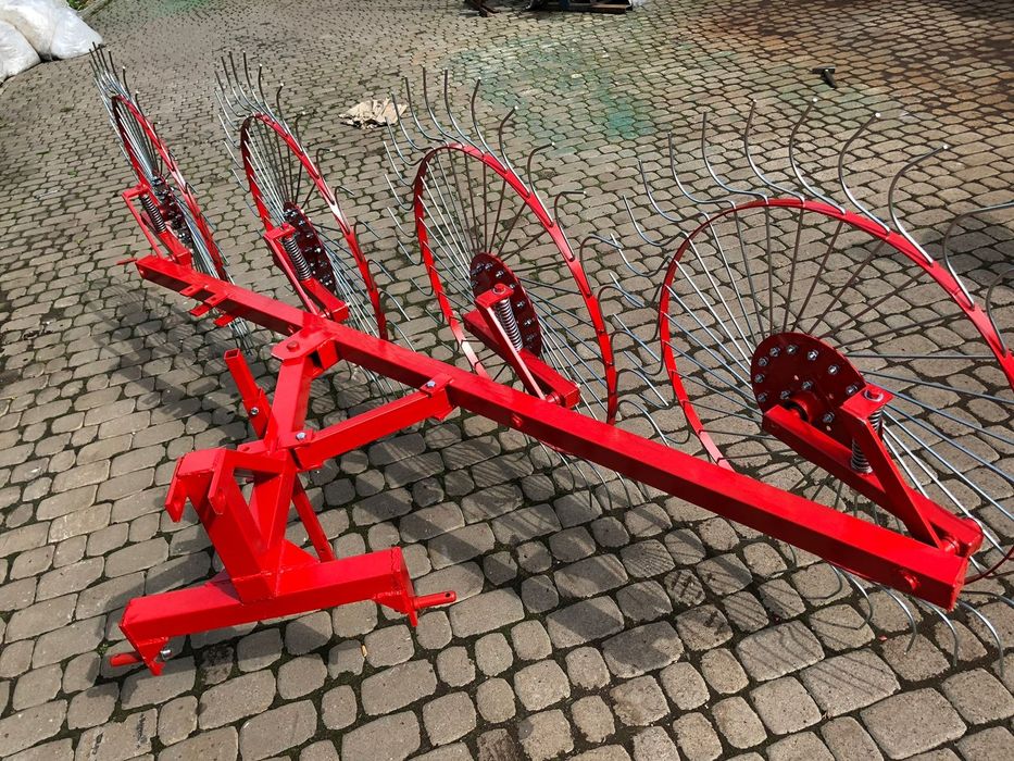 Greblă greblatoare tractor tracotraș cu 4 sori