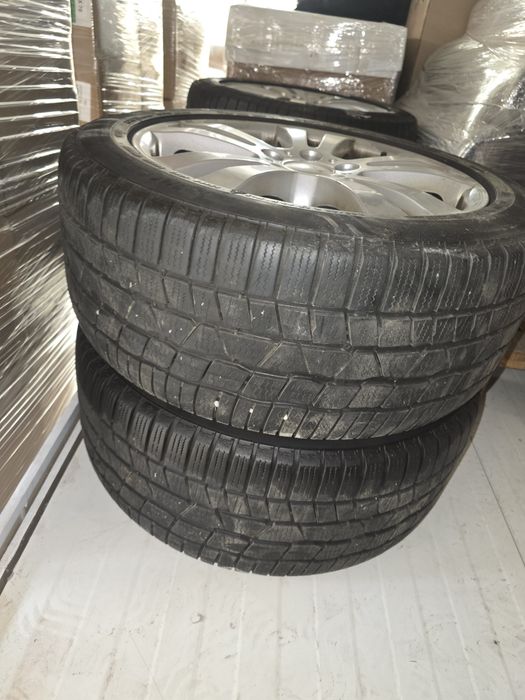 Jante 17 Mercedes e class cu anvelope Continental 245/45/R17 iarna Dot 18/16