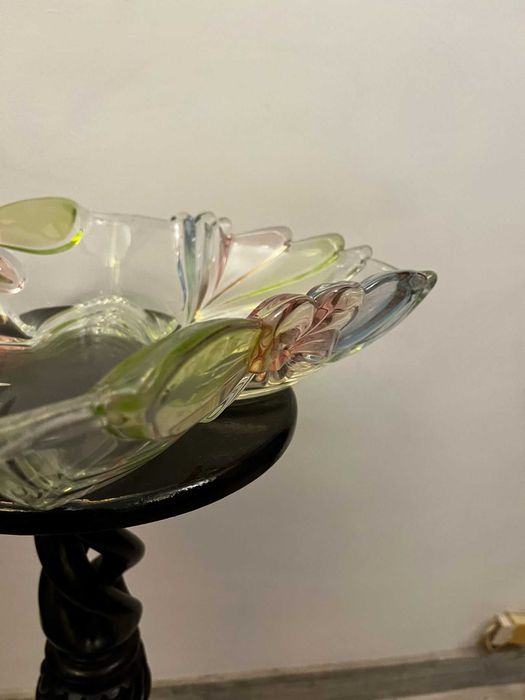 Centru de masa fructiera mare cristal BOHEMIA bibelou bibelouri