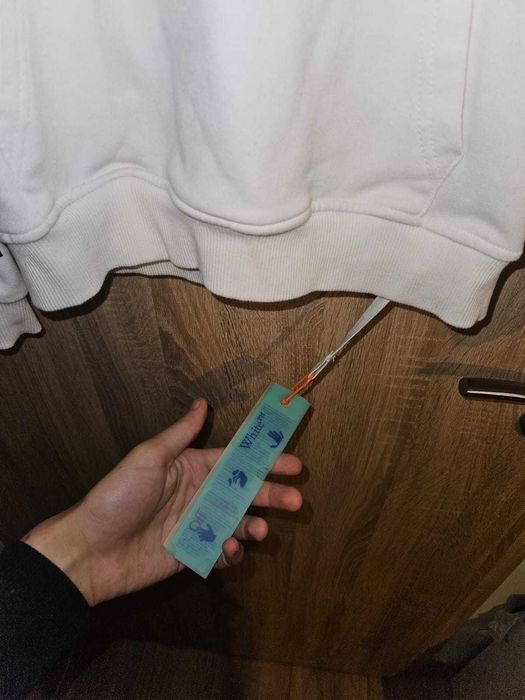 Hanorac Off-White marker hoodie alb (S)