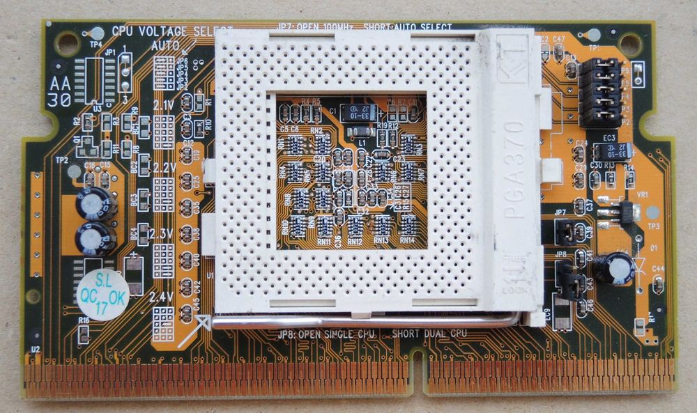 Slot 1 - Socket 370 Adaptor Testat