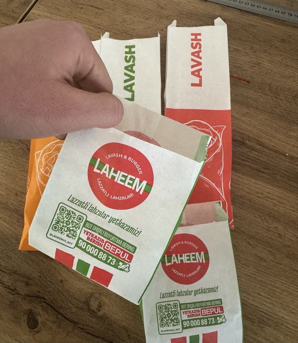 Fast food qogʻoz | Lavash qogʻoz | Brendli Stakan | Fri idish | Burger