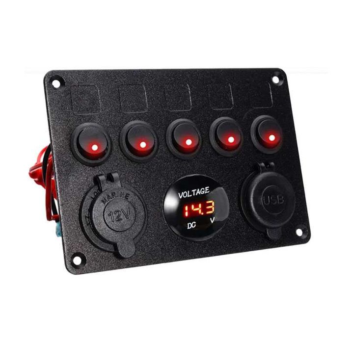 Panou de comanda electric intrerupator 12 V/24V auto rulota noua