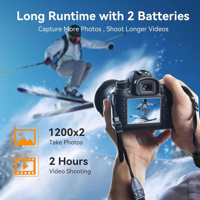 AKTTKA  2 бр. батериии и зарядно за Canon  и EOS 5D Mark  и др.