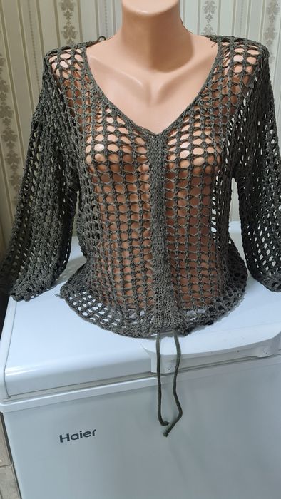Кофта сетка с утяжкой ,расцветки
