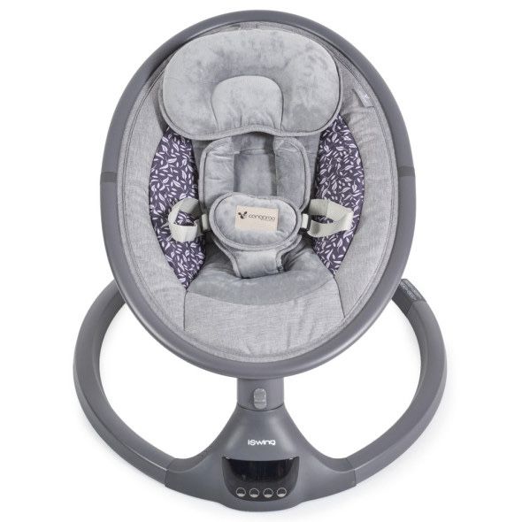 CANGAROO Електрическа люлка - шезлонг ISWING ГРАФИТ