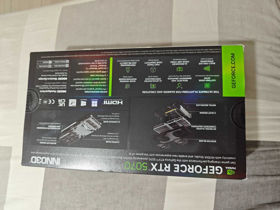 Inno3D GeForce RTX 5070 Twin X2 12GB GDDR7 192bit  нова неотваряна