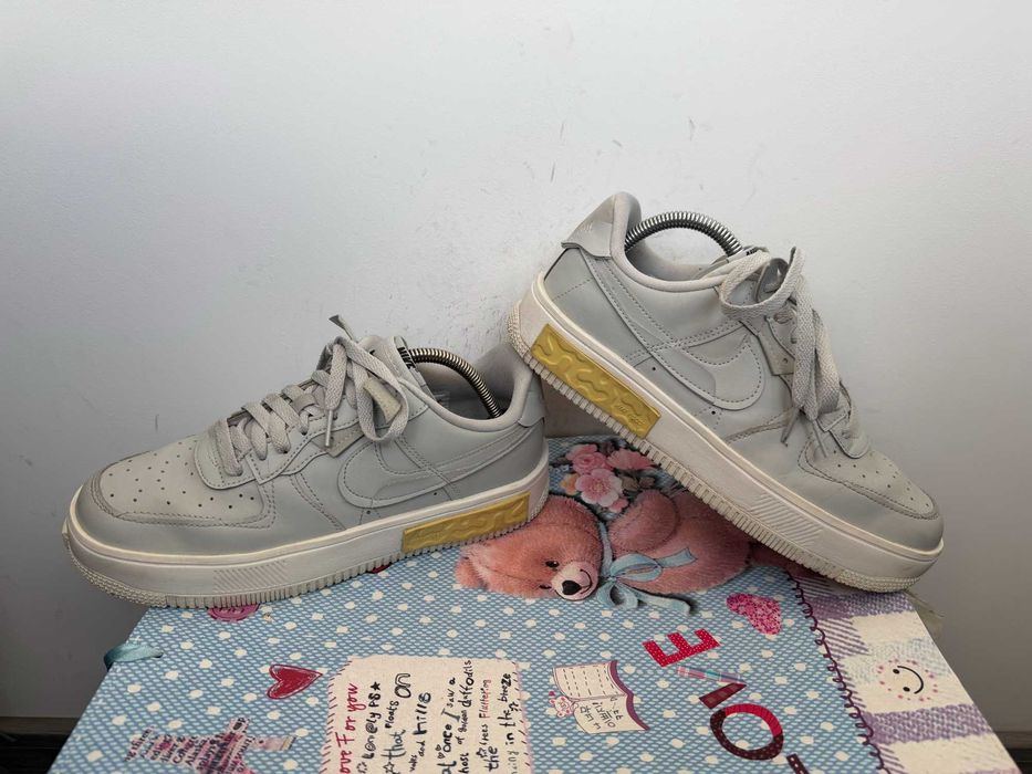 Nike Air Force 1 Fontanka Grey Fog Lemon''оригинални маратонки 41 номер