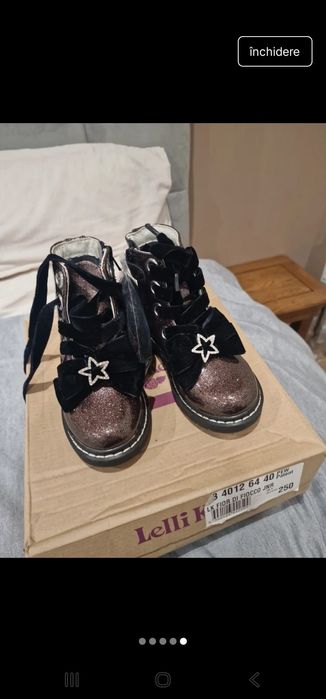 Ghete fetite din piele naturala