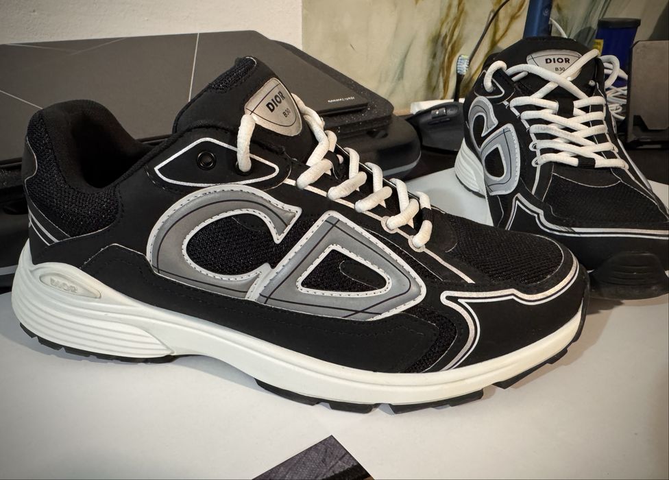 Adidasi Christian Dior B30 Black&white-marime 43