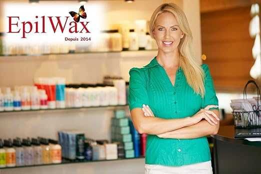 EpilWax - Професионален комплект за кола маска за обезкосмяване с 3 рол-он касети с меден восък
