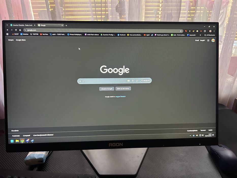 Monitor gaming 24” 390hz 0.3 ms