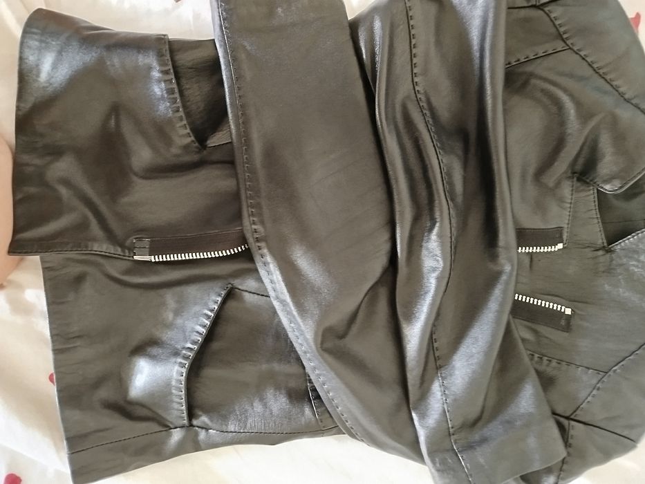 Кожаная косуха куртка