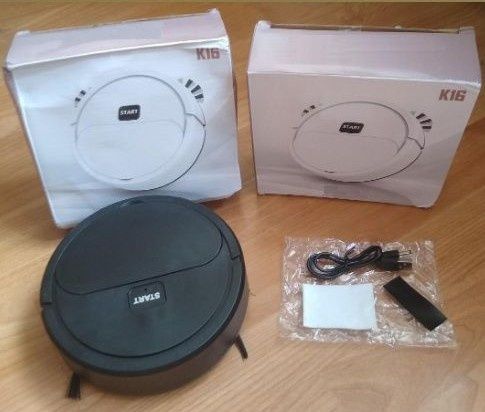 Robot autonom reincarcabil - aspirator cu vacum si perii