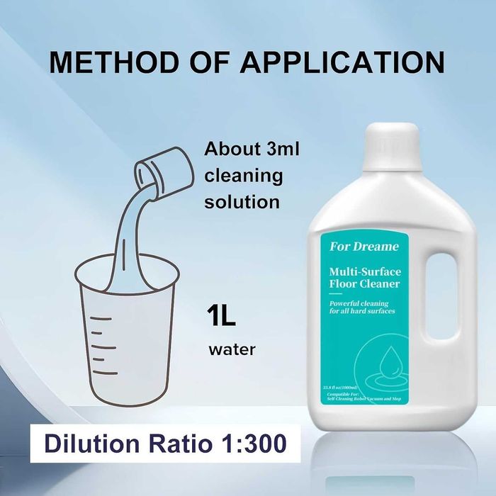 Почистващ препарат Dreame за прахосмукачки роботи Dreame 1000ml