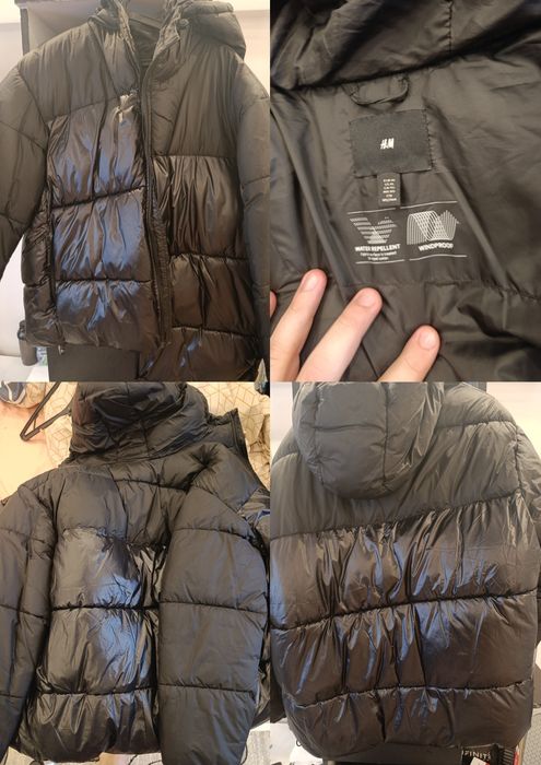 Geacă H&M, mărime XL, neagră.