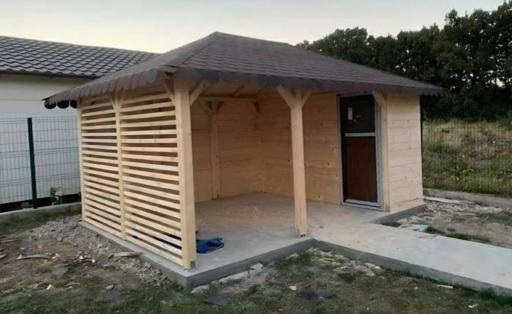 Vând și facem foișoare terase și magazie de depozitare și alte modele la cererea clientului ne deplasăm la destinația dumneavoastră oriunde în tara 07