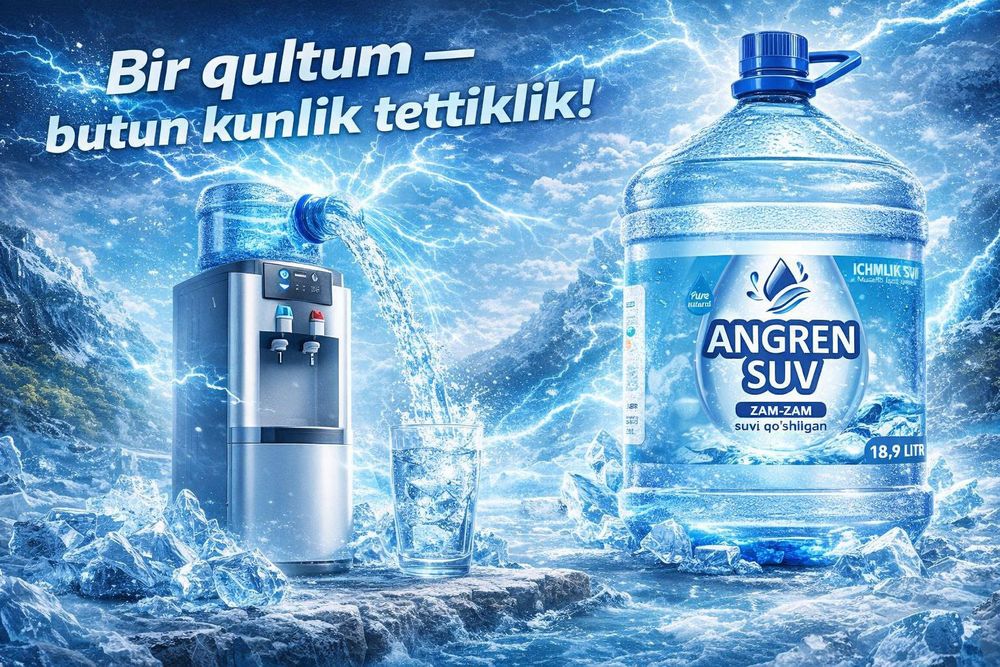 Kuller TOGʻ suv Angren suvlar 18.9 litr 22000so'm