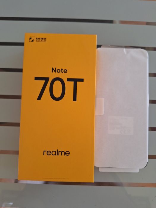 Чисто нов Realme Note 70T [128GB / 64GB] – Неразопакован, Пълен комплект