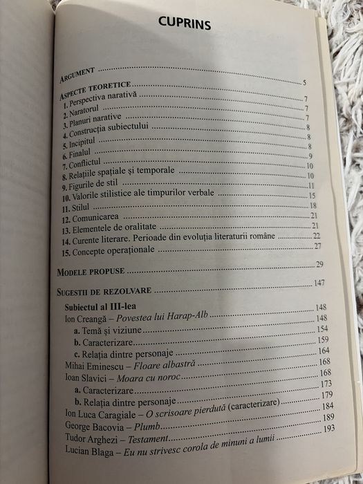 Teste pentru bacalaureat de limba si literatura romana