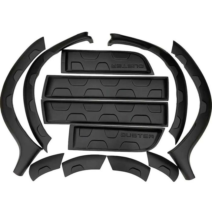 Set 12 Bandouri Laterale Model Off-Road STRIAT Protectii Bara Aripa USI Overfendere DACIA DUSTER I 2010-2017