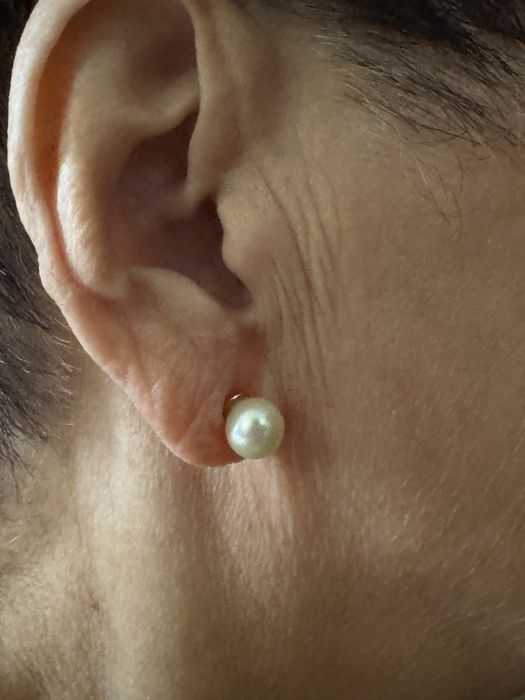 Продам сережки 585 пробы с жемчугом