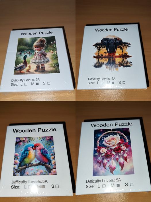 Красиви дървени пъзели