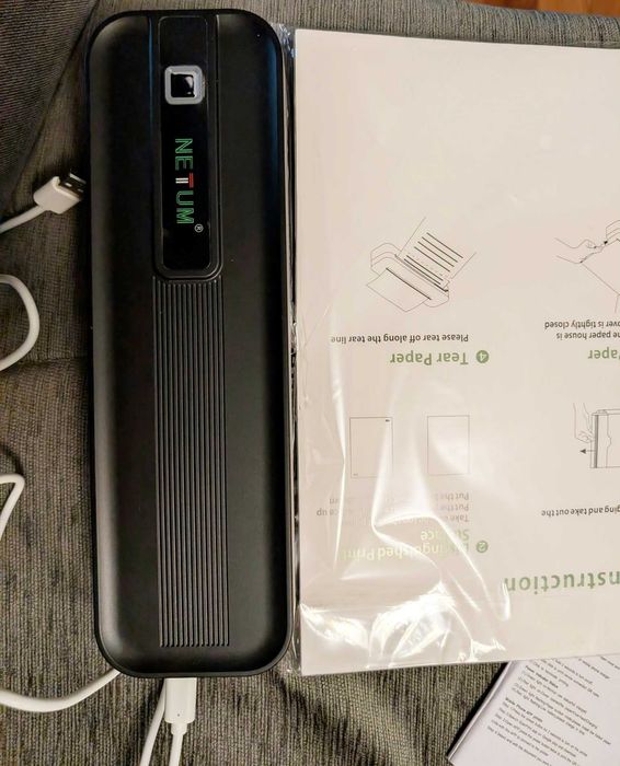 Преносим термопринтер NETUM – безжичен/USB, съвместим със смартфони, таблети и лаптопи