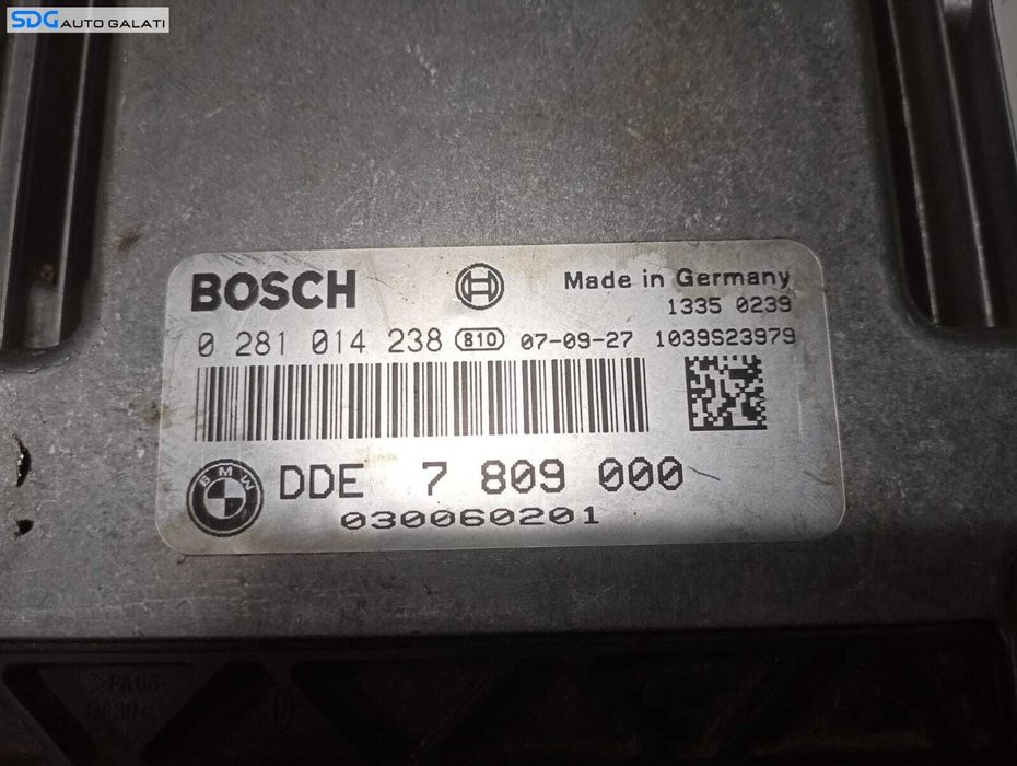 ECU Calculator Motor BMW Seria 3 E90 E91 E92 2.0 D 2004 - 2011 Cod 7809000 0281014238 [M4389]