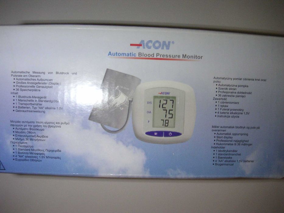 От САЩ Автоматичен АПАРАТ за Кръвно с МАНШЕТ над ЛАКЪТЯ