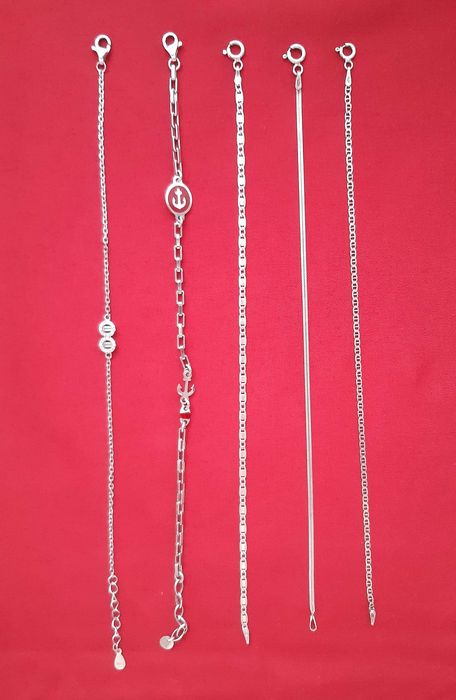 Vand bijuterii din argint bratari si lantisoare