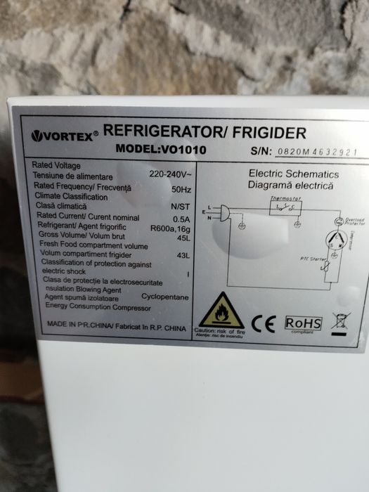 Frigidere mici wortex