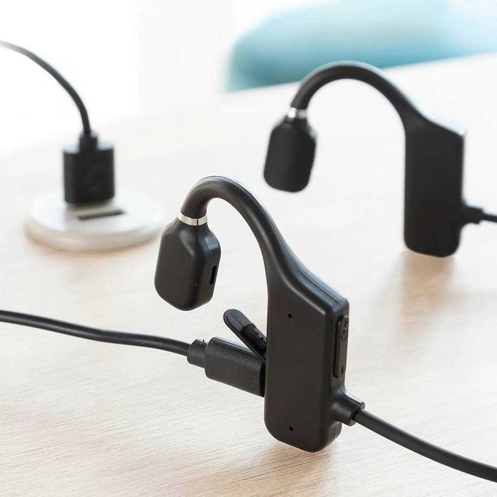 Casti wireless conductie osoasa sport 110mAh rezistente la apa