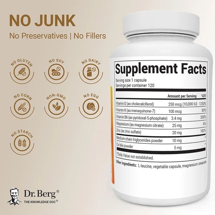 Dr Berg D3 K2 vitamin