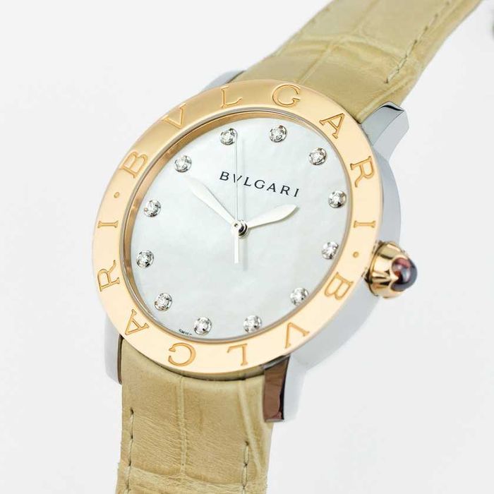 Bvlgari Bvlgari White Mother of Pearl Diamond Dial 37mm 101895