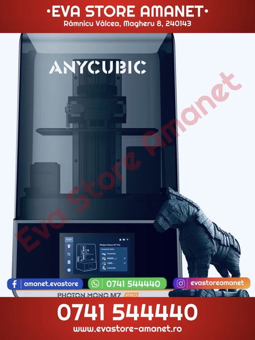 Imprimantă 3D Anycubic Photon M7 Pro 14K 10.1" dimensiuni 223x126x230 mm