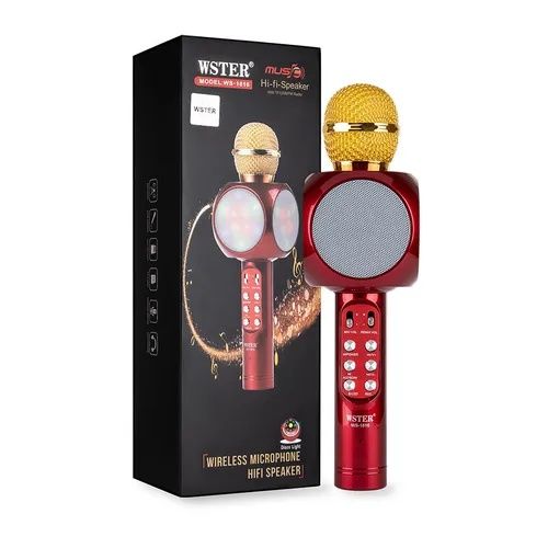 Беспроводной микрофон-караоке Bluetooth WS-1816 с подсветкой