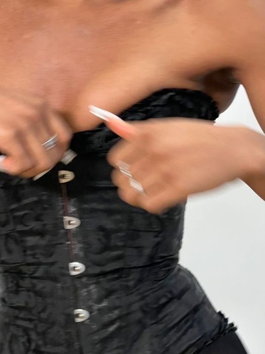 черный Корсет декор