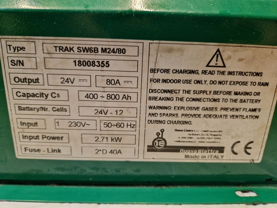 Мощно Зарядно За Акумулаторни Батерии Hoppecke trakSW6 Германия 24В 80