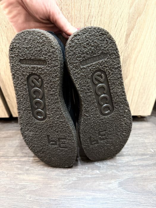 Ecco pantofi piele casual negru