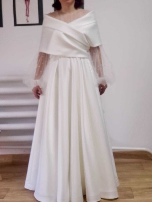 Rochie de mireasă creată de Casa de Modă Aoora- Eleganta