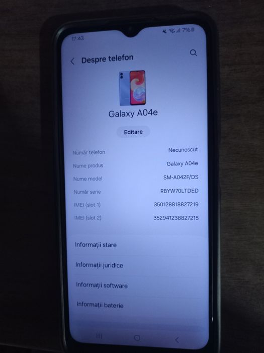 Vand samsung a 04e