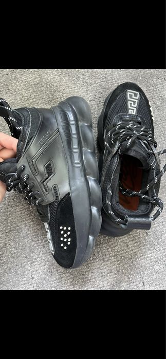 Versace chain reaction leather