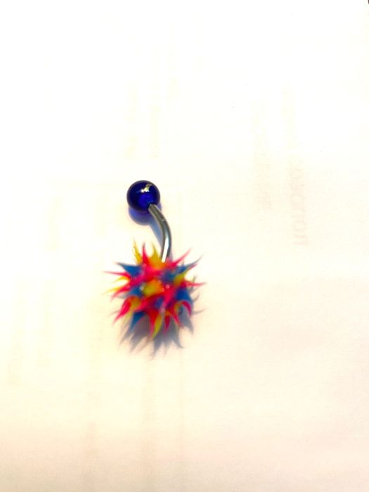 Пиърсинг за Пъпа с Медицинска Стомана Многоцветна