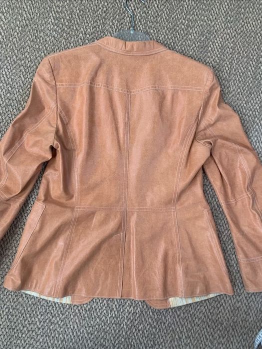 Пиджак кожаный винтаж