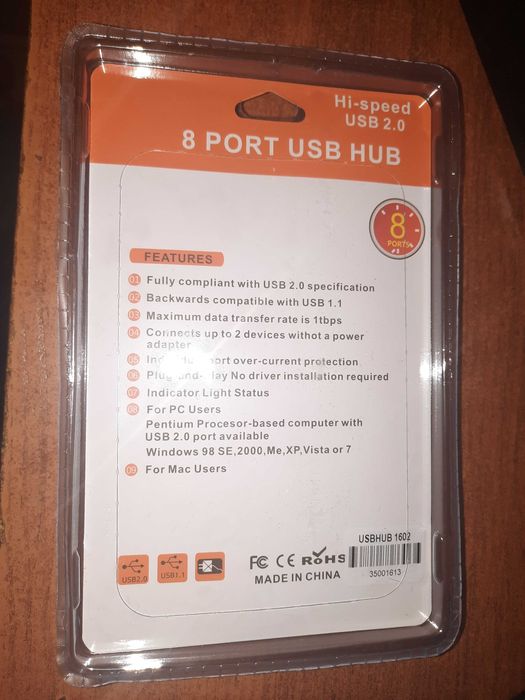 Узби хаб 8 в 1 ом 1602 полностью рабочий гарантия