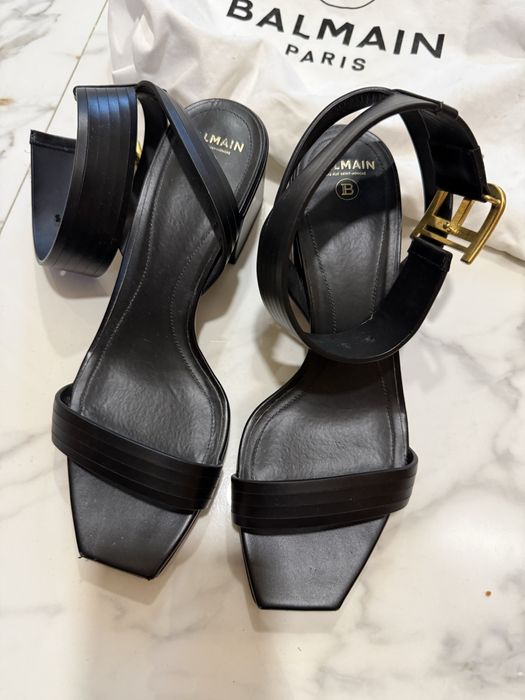 Дамски сандали естествена кожа Balmain Sandals - Calf-skin leather
