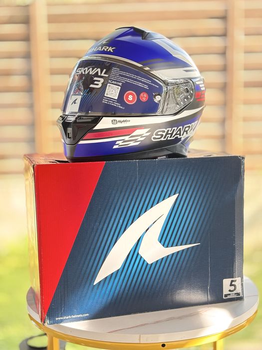 Cască moto Shark D-Skwal 3 FirstLap Full Face Helmet KBR - Blue / Red
